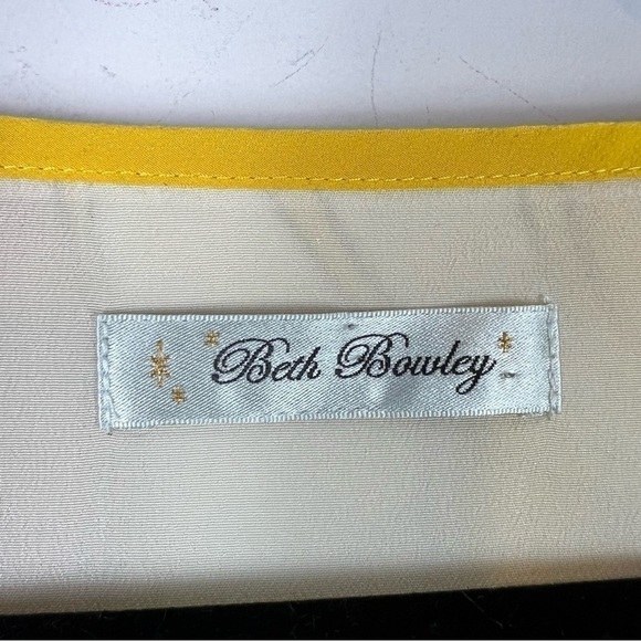 Beth Bowley yellow retro zipper neck dress - Picture 8 of 9